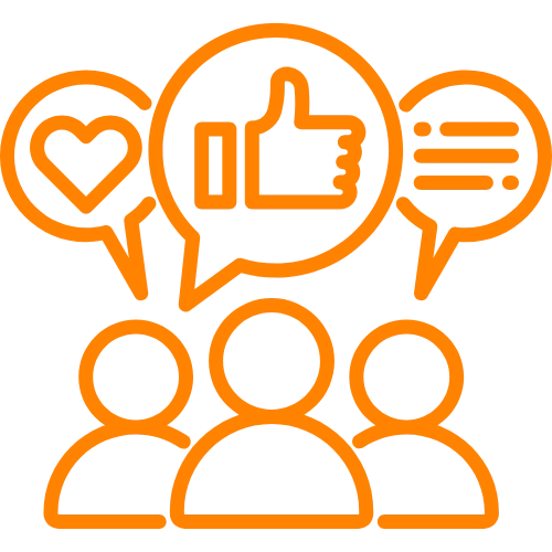 icone engagement visiteurs reseaux sociaux