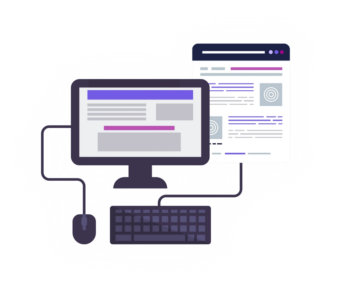 illustration ecran realisation web